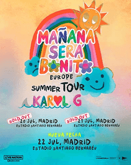 2 entradas Karol G Madrid 22 de julio